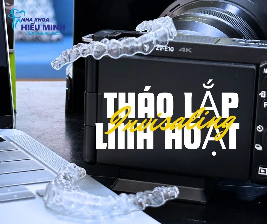 Khay niềng Invisalign tháo lắp linh hoạt khi ăn uống và vệ sinh