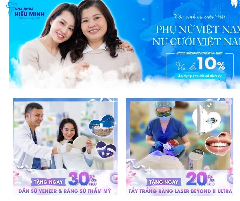Ưu đãi dịch vụ dán sứ Veneer và tẩy trắng răng Laser